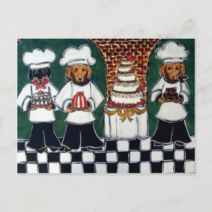 3 Bakers Doxie Postcard