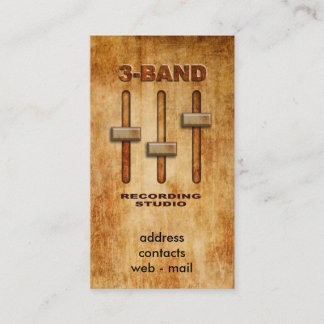 3-band equalizer (grunge version) business card
