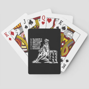 3 Barrels 2 Hearts 1 Dream Barrel Racing Playing Cards