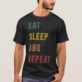 3 bbq gift Eat Sleep BBQ Repeat T-Shirt
