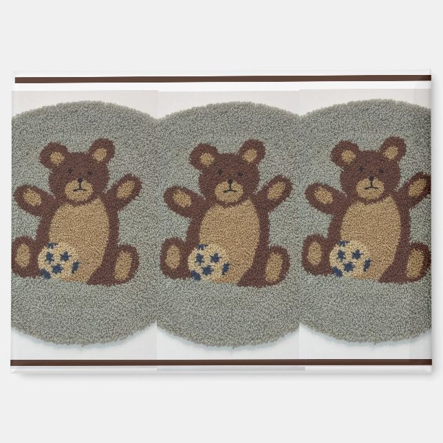 3 BEARS RUG OR TAPESTRY FOR METAL DOLLHOUSES MAGNET (Front)