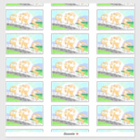 3 Billy Goat's Gruff contour stickers