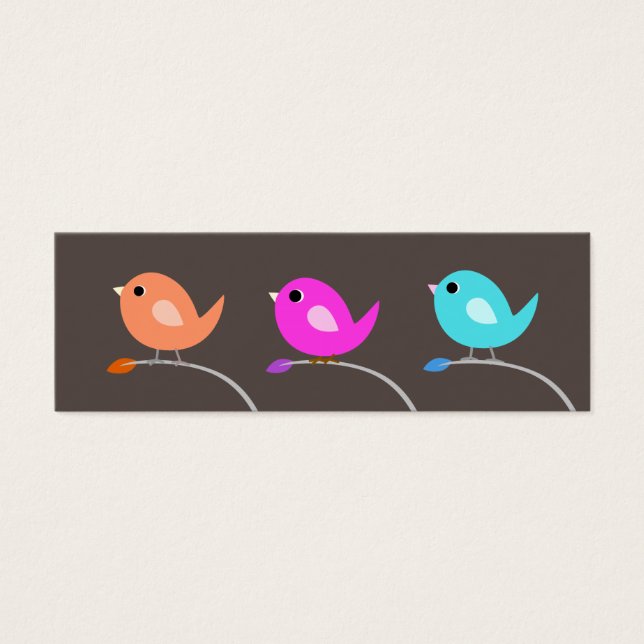 3 Birds Bookmark (Front)