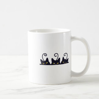 3 Black Cats Funny Cat Lovers Design Women Men Gir Coffee Mug