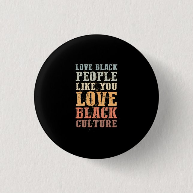 3 Black History Month Support Gift Manuel Cm Round Badge (Front)