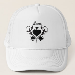 3 Black Spades Tribal Thunder_Cove Trucker Hat