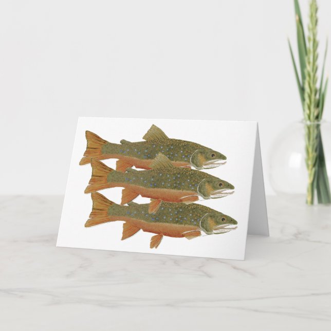 3 Brook Trout Card (Front)