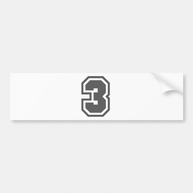 3 BUMPER STICKER (Front)