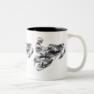 3-Camo-Grey-Sledder Two-Tone Coffee Mug