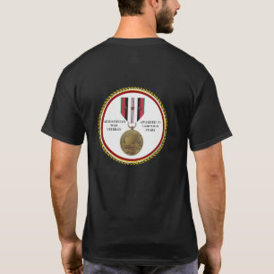 3 CAMPAIGN STARS AFGHANISTAN WAR VETERAN T-Shirt