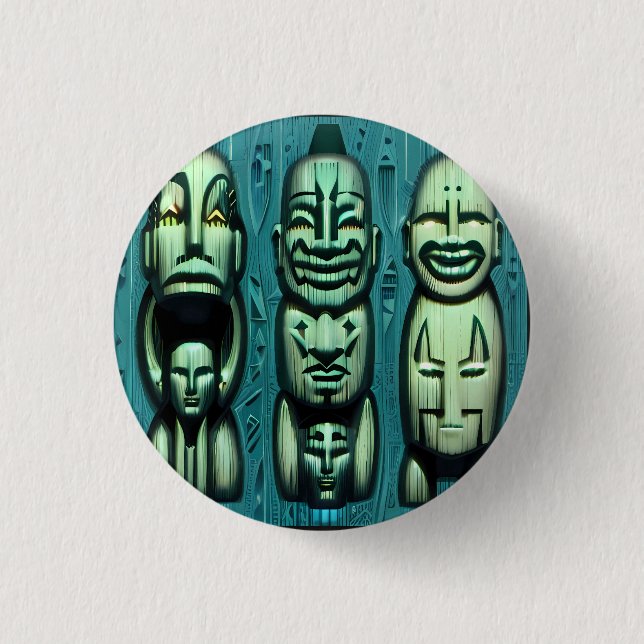 3 Cannibals Redux II Cm Round Badge (Front)