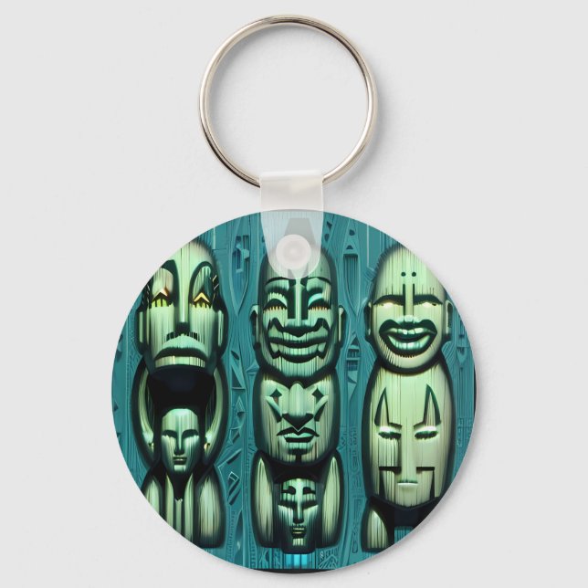 3 Cannibals Redux II Key Ring (Front)
