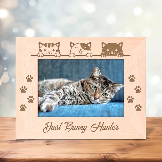 3 Cartoon Cats Paw Prints 7x5 Etched Frames (Creator Uploaded)