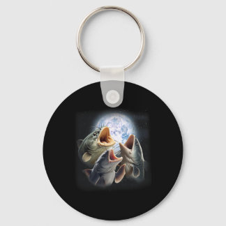 3 Catfish Howling At The Moon Funny Catfish Fishin Key Ring