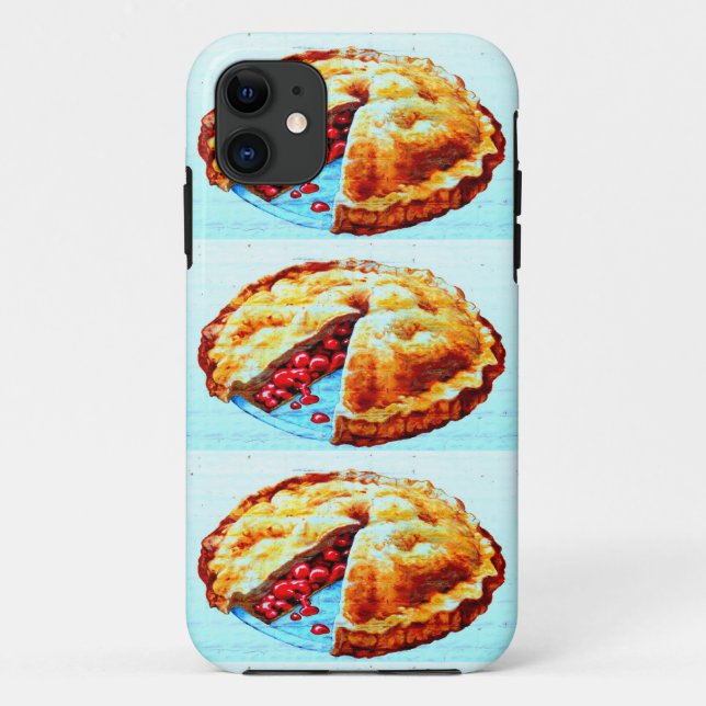 3 cherry pies phone case (Back)