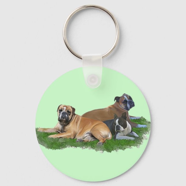 3 cherubs key ring (Front)