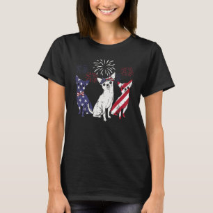 3 Chihuahuas Us Flag Cute 4th Of July Patriotic Ch T-Shirt