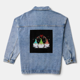 3 Christmas Gnomes Denim Jacket