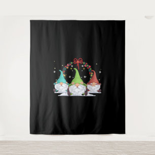 3 Christmas Gnomes Tapestry