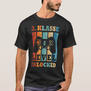 3 Class level unlocked vintage video game T-Shirt