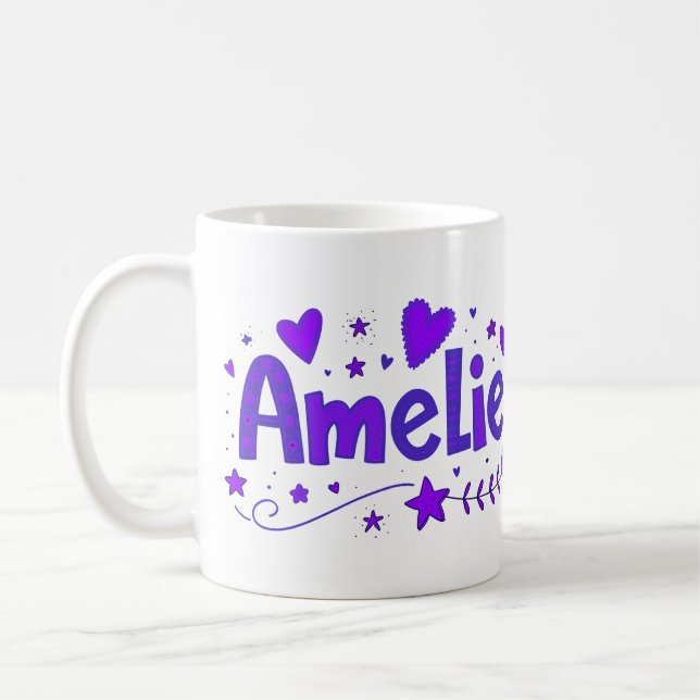 3 Color amelia 3 Coffee Mug (Left)