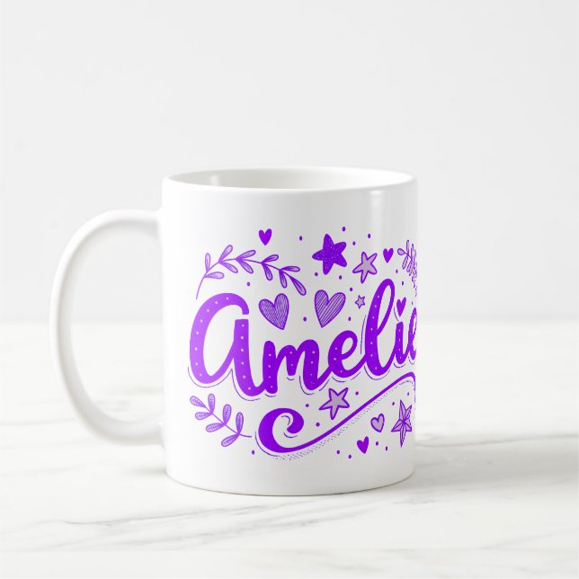 3 Color Amelie 1 Coffee Mug (Left)