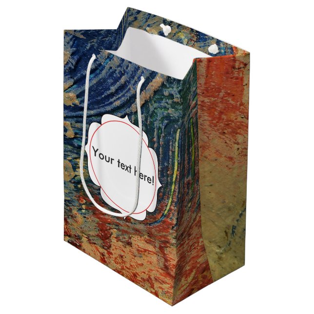 3 colours paint medium gift bag (Front Angled)