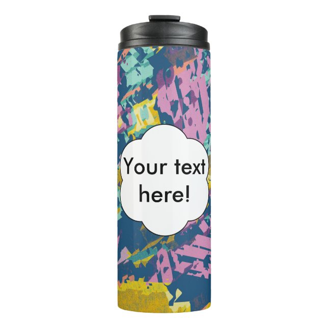 3 colours texture thermal tumbler (Front)