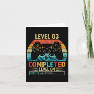 3 Complete Level 4 Loading 3rd Birthday Video Game Card
