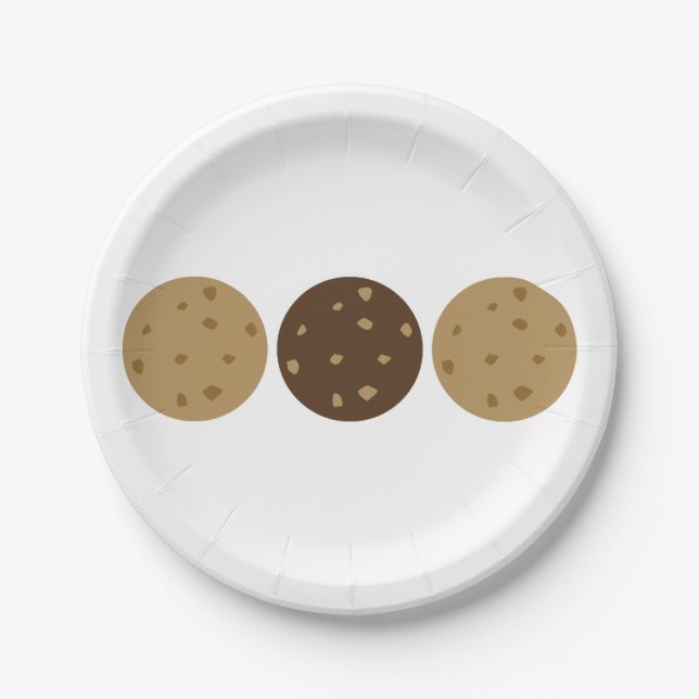 3 Cookies Paper Plate (Front)