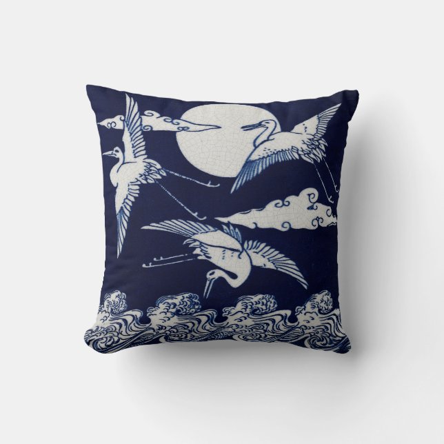 3 Cranes Cushion (Front)