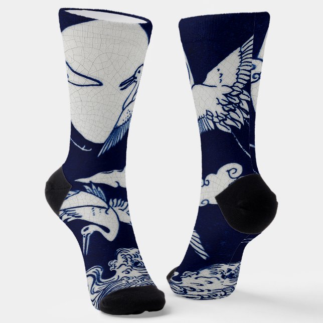 3 Cranes Socks (Angled)
