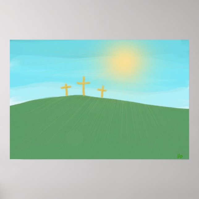3 Crosses by jlp Poster (Front)