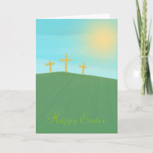 3 Crosses Holiday Card