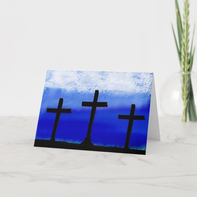 3 Crosses Holiday Card (Front)