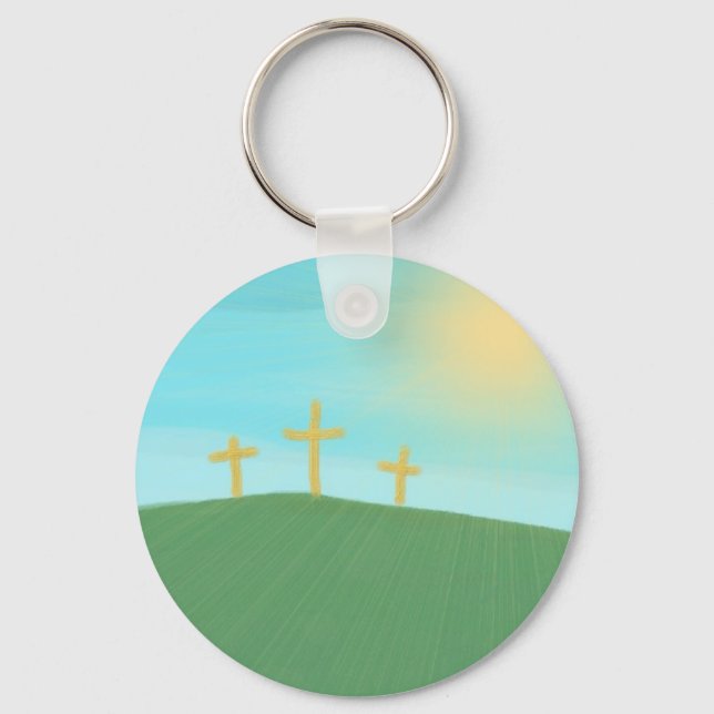 3 Crosses Key Ring (Front)