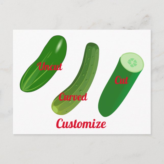 3 Cucumbers Thunder_Cove Postcard (Front)
