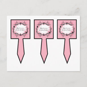 3 Cup Cake Picks Girly Butterfly Zebra Print Patte Postcard