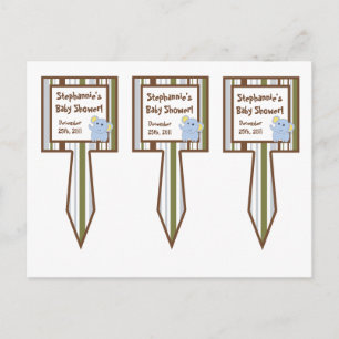 3 Cup Cake Picks Jungle Play Invitation Postcard