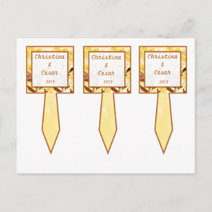 3 Cup Cake Picks Mustard Yellow Poppy Flower Brown Postcard