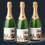 3 Custom Photo Collage Personalised Sparkling Wine Label<br><div class="desc">Introducing our personalised photo collage sparkling wine labels - the perfect way to add a personal touch to your special occasion! Whether it's a graduation, a family gathering, a trip with friends, or a special celebration, our high-quality sparkling wine labels are the perfect way to showcase your favourite memories. Our...</div>