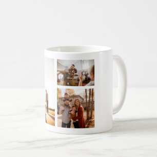3 Custom Photo Collage Personalized Coffee Mug