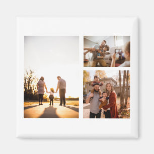 3 Custom Photo Collage Personalized Magnet