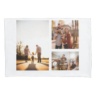3 Custom Template Photo Collage Pillowcase