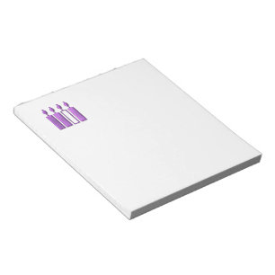 "3-D" Advent Wreath Candles Notepad