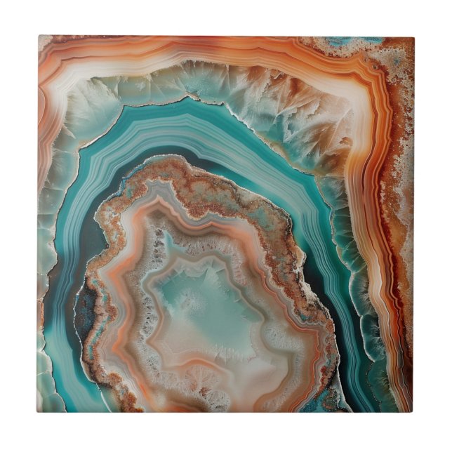 3 D Agate Ceramic Tile (Front)