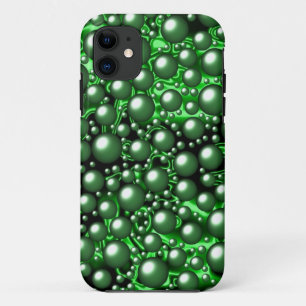 3 d green bubbles iPhone 11 case