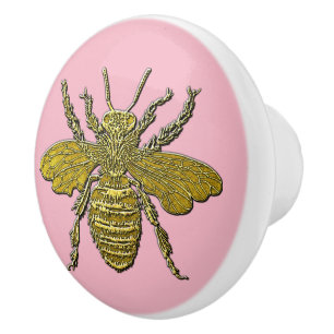 3-D Look Honey Bee & Your Colour Ceramic Knob