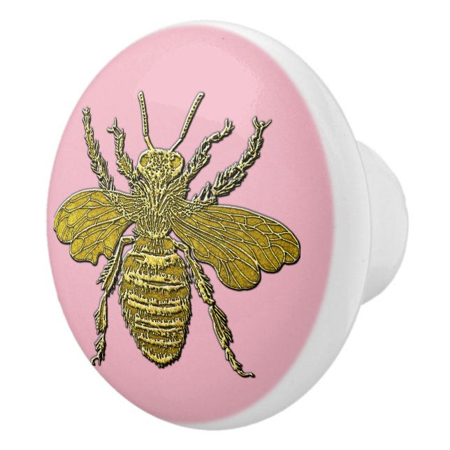 3-D Look Honey Bee & Your Colour Ceramic Knob (Right)