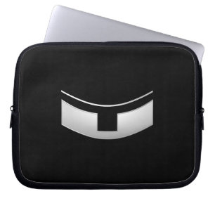 3-D Look Silver Priest's or Minister's Collar Laptop Sleeve
